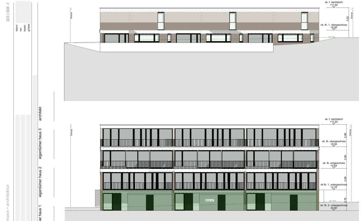 Reiheneinfamilienhäuser – Neubau Reiheneinfamilienhäuser